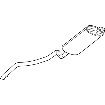 Mopar 68025030AA Exhaust Muffler And Tailpipe