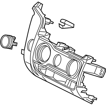 Honda 79550-T5R-A01ZA Panel, Heater Control *NH900L* (NEUTRAL BLACK)