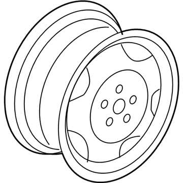 Honda 42700-SWA-A01 Disk, Wheel (17X6 1/2J) (Tpms) (Topy)