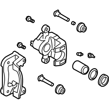 Kia 583101MA40 Rear Brake Caliper Kit, Left