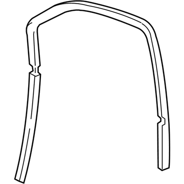 Mopar 55399168AG WEATHERSTRIP-Front Door Glass Run