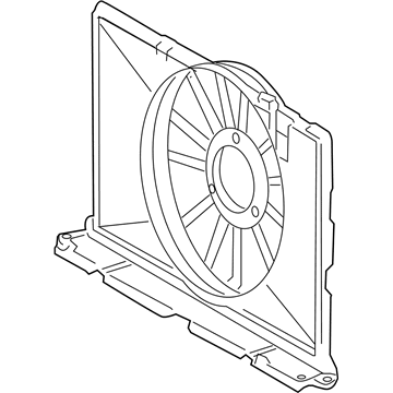 Toyota 16711-0T040 Fan Shroud