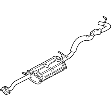 GM 15156936 Exhaust Muffler Assembly (W/ Exhaust Pipe & Tail Pipe