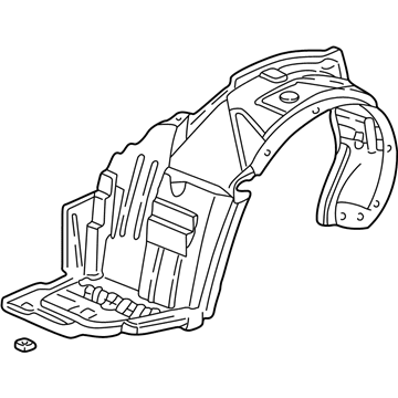 Acura 74150-S6M-J00 Fender Assembly, Left Front (Inner)