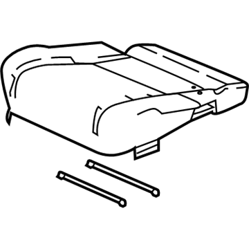 Honda 81731-TG7-A81ZA Cover Assembly, Driver Side Middle Seat Cushion Trim (Shadow Beige)