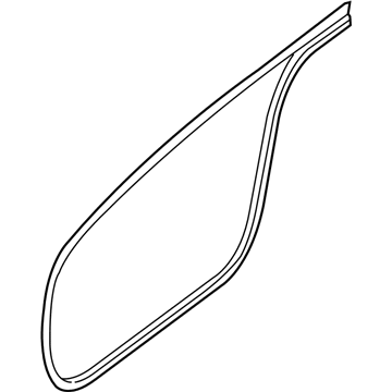 Nissan 80830-ZX50B WEATHERSTRIP Front Door RH