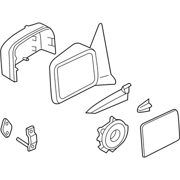 Ford 5L1Z-17683-AAA Mirror Assembly