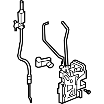 Honda 72112-SHJ-A02 Latch Assembly, Right Front Door