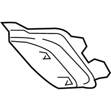Hyundai 92405-B8700 Reflector/Reflex Assembly-Rear Lh