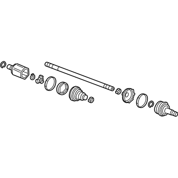 Acura 42311-TJB-A02 Shaft Assembly, L Drive