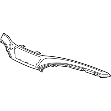 Honda 77220-TG7-A01ZA Garnish Assy., Passenger *NH854L* (NEW MIDDLE SILVER)