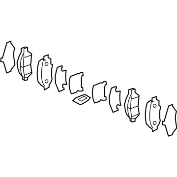 Honda 45022-TF2-J01 Pad Set, Front