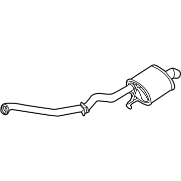 BMW 18-10-7-502-182 Rear Muffler Left
