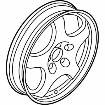 BMW 36-11-6-880-744 Emergency Wheel, Light Alloy