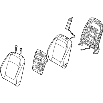 Kia 88400Q5000A7B Back Assembly-Fr Seat, RH