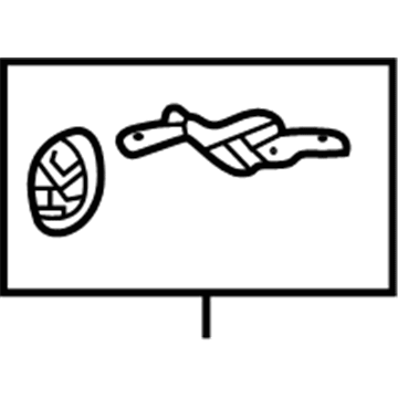 Lexus 17571-70060 Bracket, Exhaust Pipe