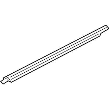 Honda 72375-TRT-A02 Weatherstrip, L. FR. Door (Inner)