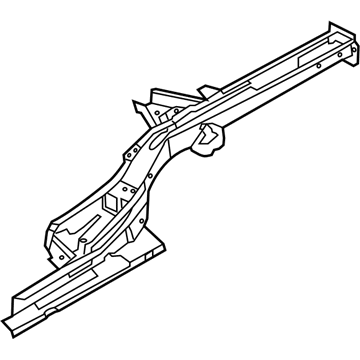 Hyundai 65720-3Y000 Member Assembly-Rear Floor Side, RH