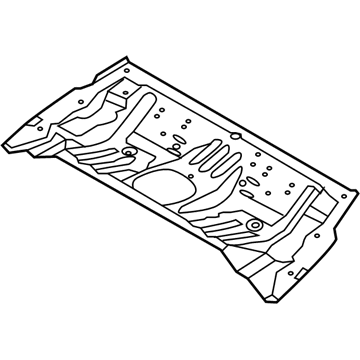 Hyundai 65512-3Y000 Panel Assembly-Rear Floor, Front