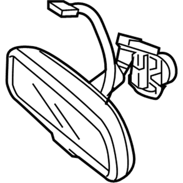 Honda 76400-TG7-A11 Mirror Assembly, Rearview (Hss)