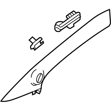 GM 84133026 Weatherstrip Pillar Trim