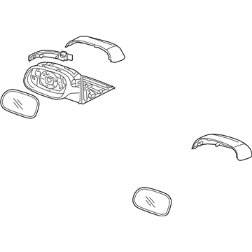 Kia 87620G5320 Outside Rear View Mirror Assembly, Right