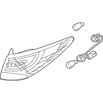 Hyundai 92402-2S050 Lamp Assembly-Rear Combination, RH