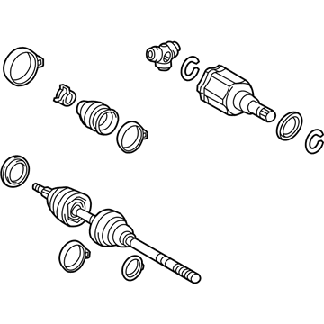 Toyota 43430-04070 Shaft Assembly, Front Drive, Left