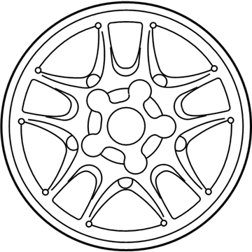 Ford 3W7Z-1007-BA Wheel, Alloy