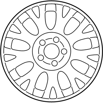 Ford 3W7Z-1007-AA Wheel, Alloy