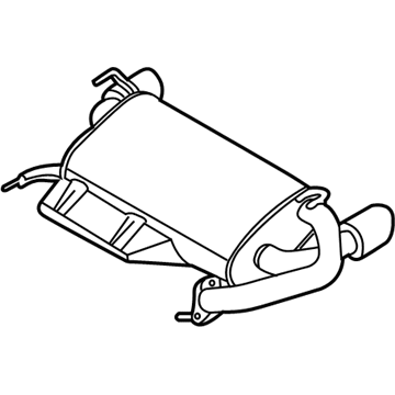 Infiniti 20100-CL000 Exhaust Main Muffler Assembly
