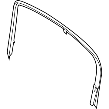 BMW 51-35-7-182-035 Cover, Window Frame, Door Rear Left