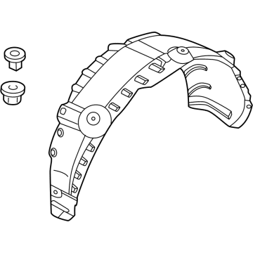 Hyundai 86822-GI000 GUARD ASSY-REAR WHEEL, RH