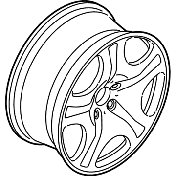 BMW 36-11-6-760-627 Light Alloy Rim Polished