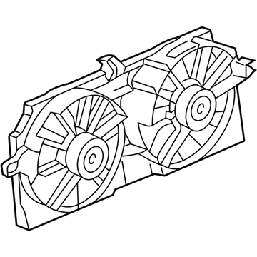 GM 12367289 Shroud Kit, Engine Electric Coolant Fan