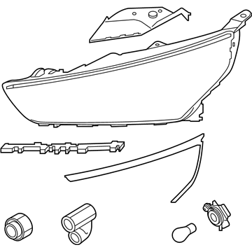 Hyundai 92102-G2240 Headlamp Assembly, Right