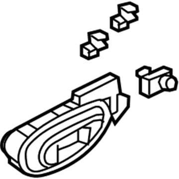 Honda 72660-SNA-A21ZC Handle Assembly, Left Rear Inside (Earth Taupe)