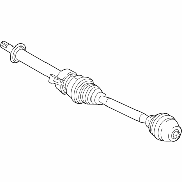 BMW 31-60-8-611-323 Front Left Cv Axle Assembly