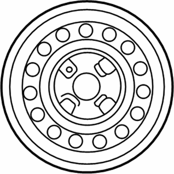 Hyundai 52910-2D000 Wheel Assembly-Steel