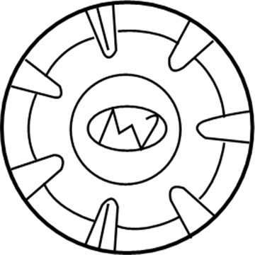 Hyundai 52960-2D610 Wheel Hub Cap Assembly