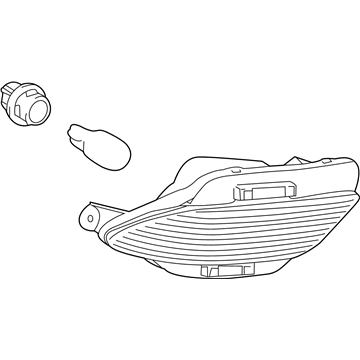 Lexus 81490-0E010 Lamp Assembly, Rear Fog, L