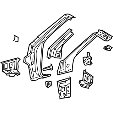 Toyota 61106-33040 Hinge Pillar Assembly