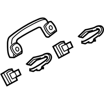 Acura 83240-SNA-A01YA Grab Rail Assembly (Sandstorm)