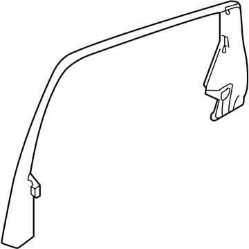 Acura 72982-TJB-A01 Garnish Assembly, Rear