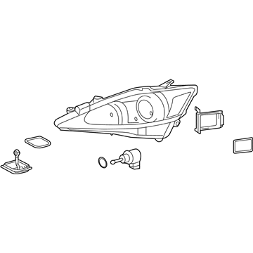 Lexus 81145-53674 Headlamp Unit With Gas, Right