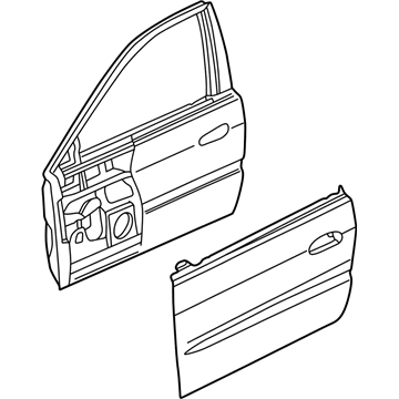 Acura 67010-S3M-A80ZZ Panel, Right Front Door (Dot)