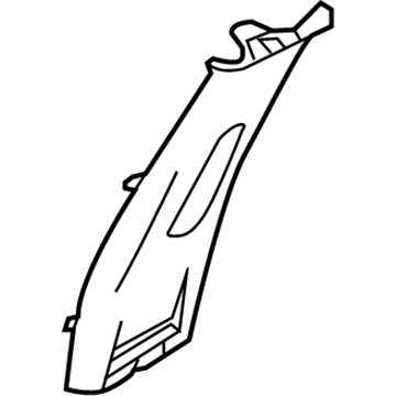 Nissan 76914-3AN1A Garnish-Center Pillar, Upper LH