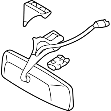 Lexus 87810-50120-A0 Mirror Assy, Inner Rear View