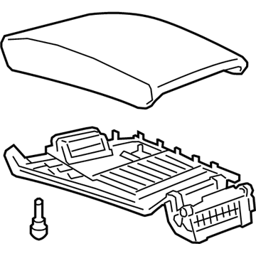 GM 84597960 ARMREST ASM-F/FLR CNSL *SHALE