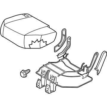 Nissan 88350-CB61D Cushion Rear Seat L